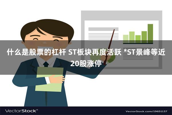 什么是股票的杠杆 ST板块再度活跃 *ST景峰等近20股涨停