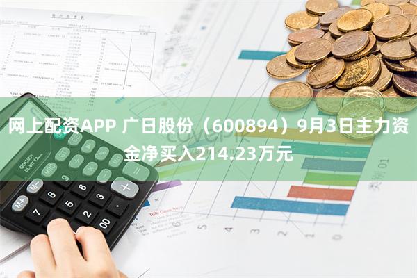 网上配资APP 广日股份（600894）9月3日主力资金净买入214.23万元