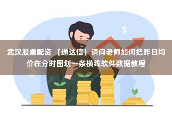 武汉股票配资 【通达信】请问老师如何把昨日均价在分时图划一条横线软件数据教程